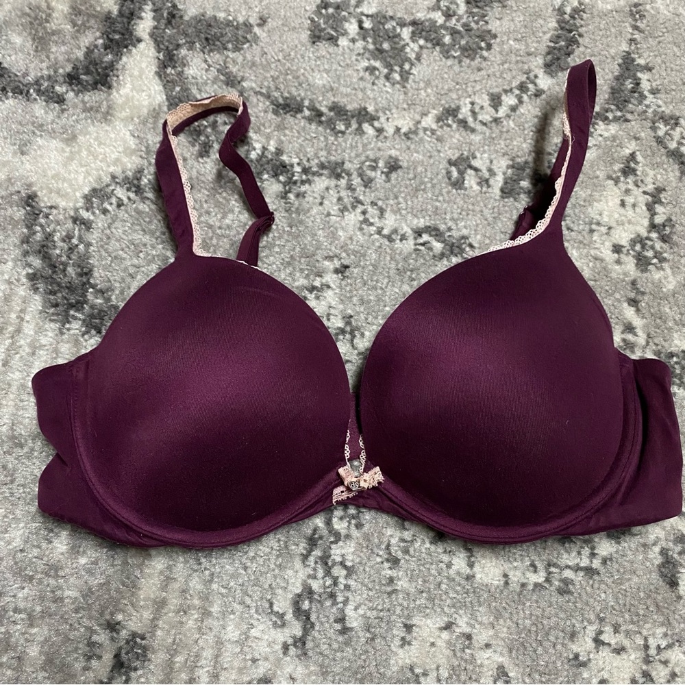Victoria’s Secret Body by Victoria Pushup Plum Purple Burgundy Bra